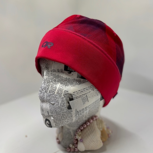 Outdoor Research OR Winter Beanie Stocking Cap Red One Size Fleece Lined - Picture 2 of 15